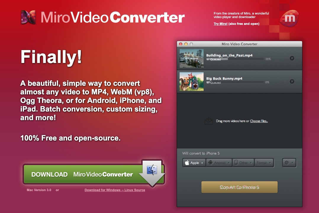 miro video converter mac free